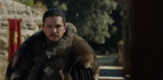Kit Harington (Jon Snow) in The Dragon and The Wolf, fonte screenshot youtube