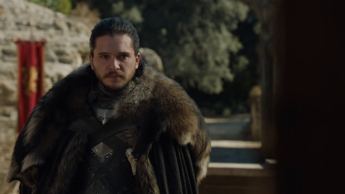 Jon Snow (Kit Harington), Game of Thrones, fonte screenshot youtube