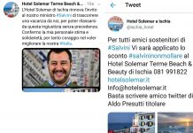 I tweet pro Salvini