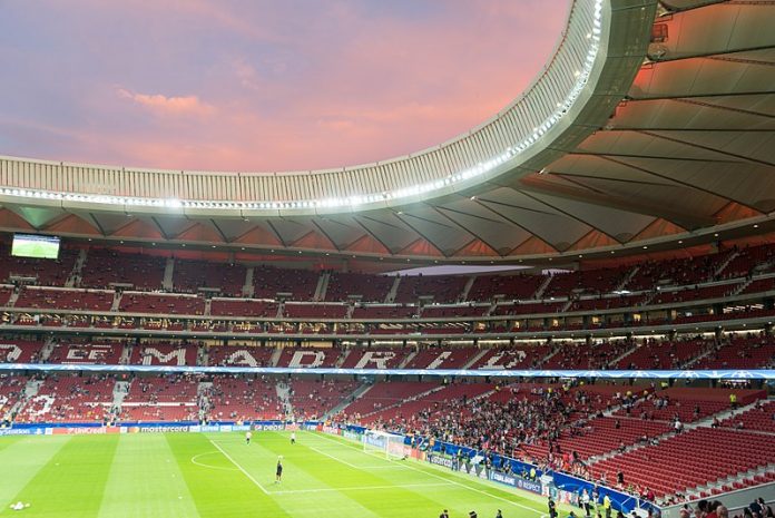 Wanda Metropolitano, stadio dell'Atletico Madrid, fonte De Fabian Vidal - Trabajo propio, CC BY-SA 4.0, https://commons.wikimedia.org/w/index.php?curid=63184648