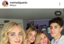 Chiara Ferragni con parenti. Fonte: Instagram.