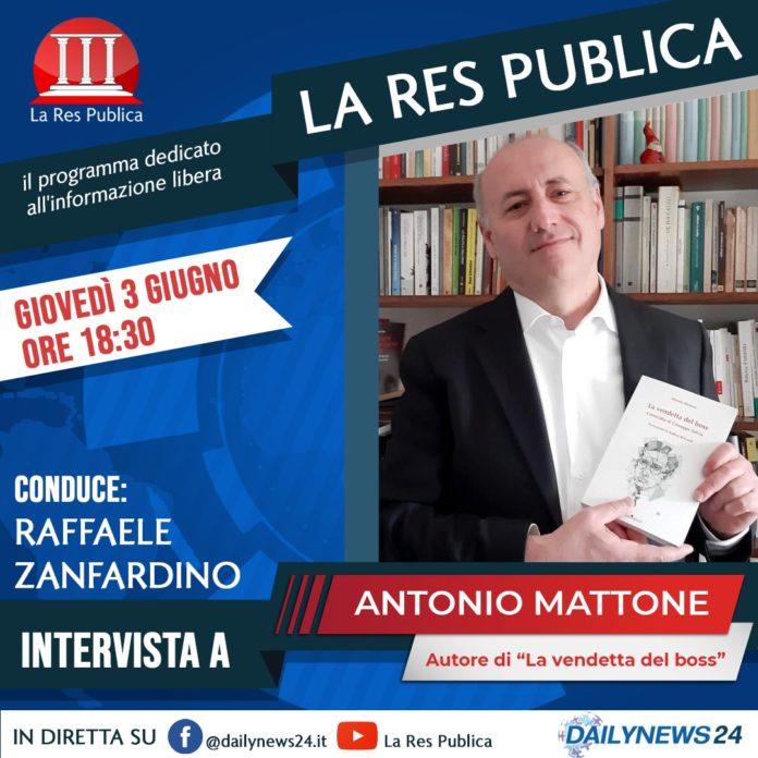 Antonio Mattone, autore de 'La vendetta del boss. L'omicidio di Giuseppe Salvia', ospite a 'La Res Publica'
